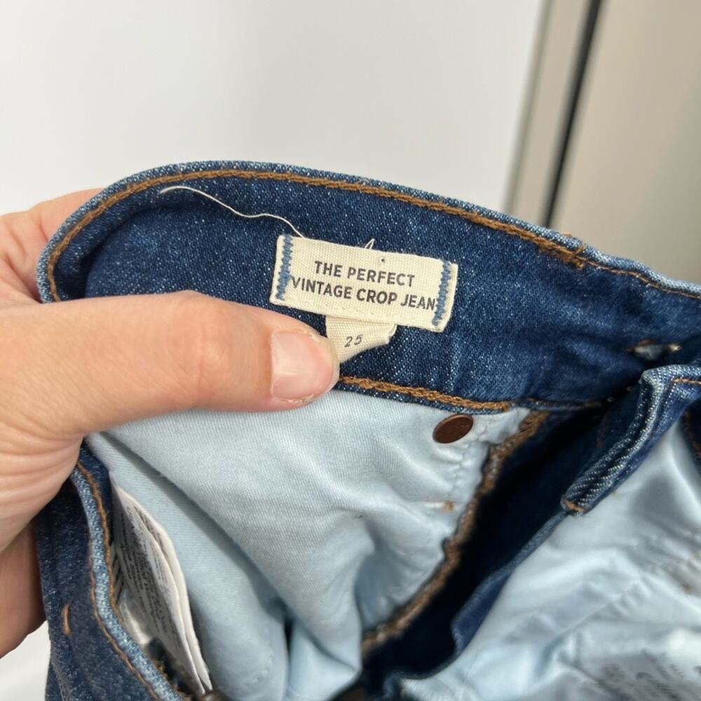 Madewell The Perfect Vintage Crop Jeans Bellbrook Wash Comfort Stretch Edition - Picture 8 of 10